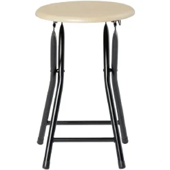 Tabouret pliant Aiden Marron L.30 x P.35 x H.45 cm