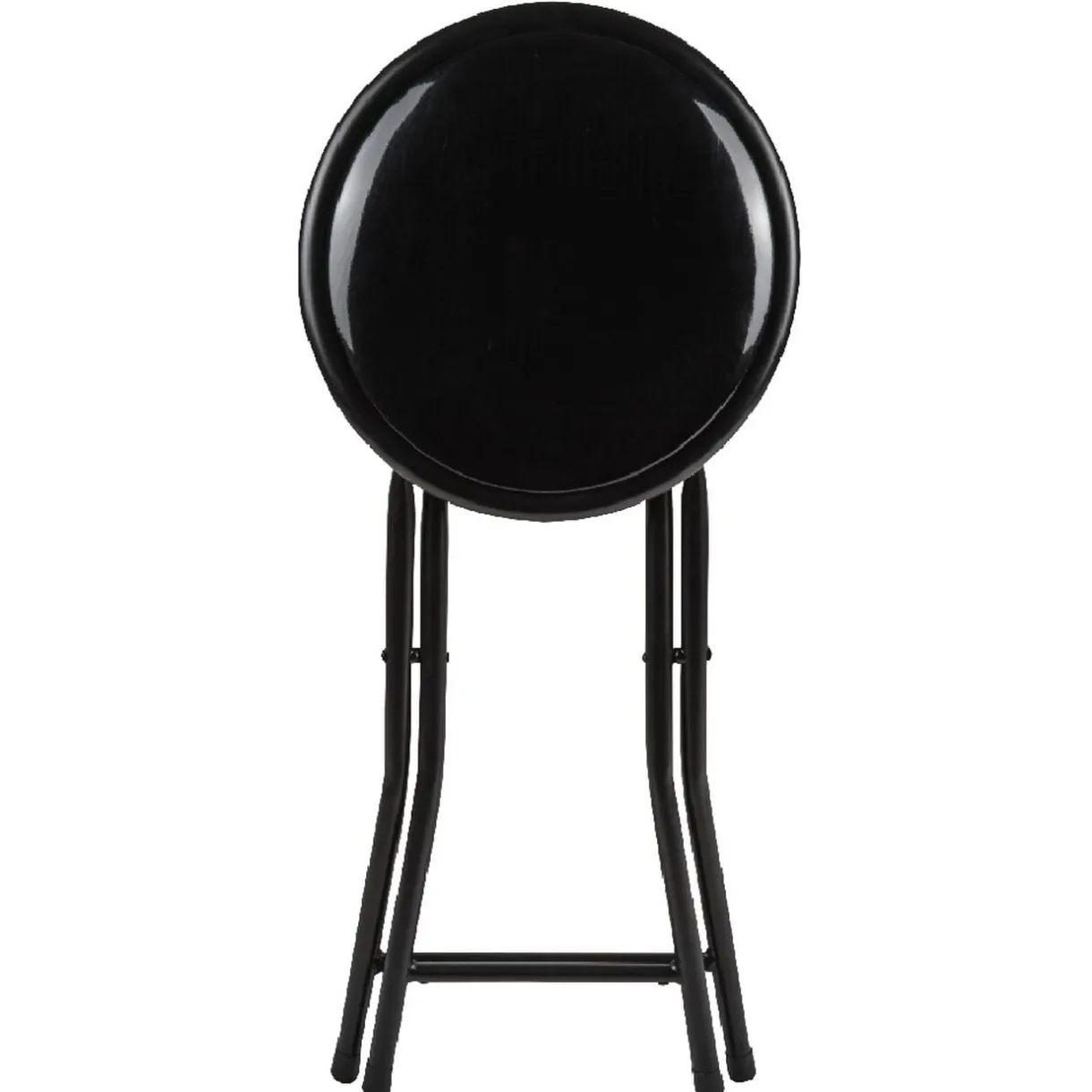 Tabouret pliant Aiden métal et pvc Noir L.30 x P.35 x H.45 cm < Gifi Sale