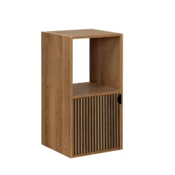 Étagère Adam 2 cases dont 1 porte bois marron 30x29,5xH60,5cm < Gifi Discount