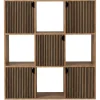 Étagère Adam 9 cases 5 portes en bois brun L90xP29,5xH90cm < Gifi Discount