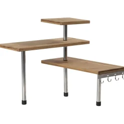 Étagère d'angle modulable en bambou