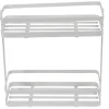 Étagère de cuisine design filaire métal blanc à poser