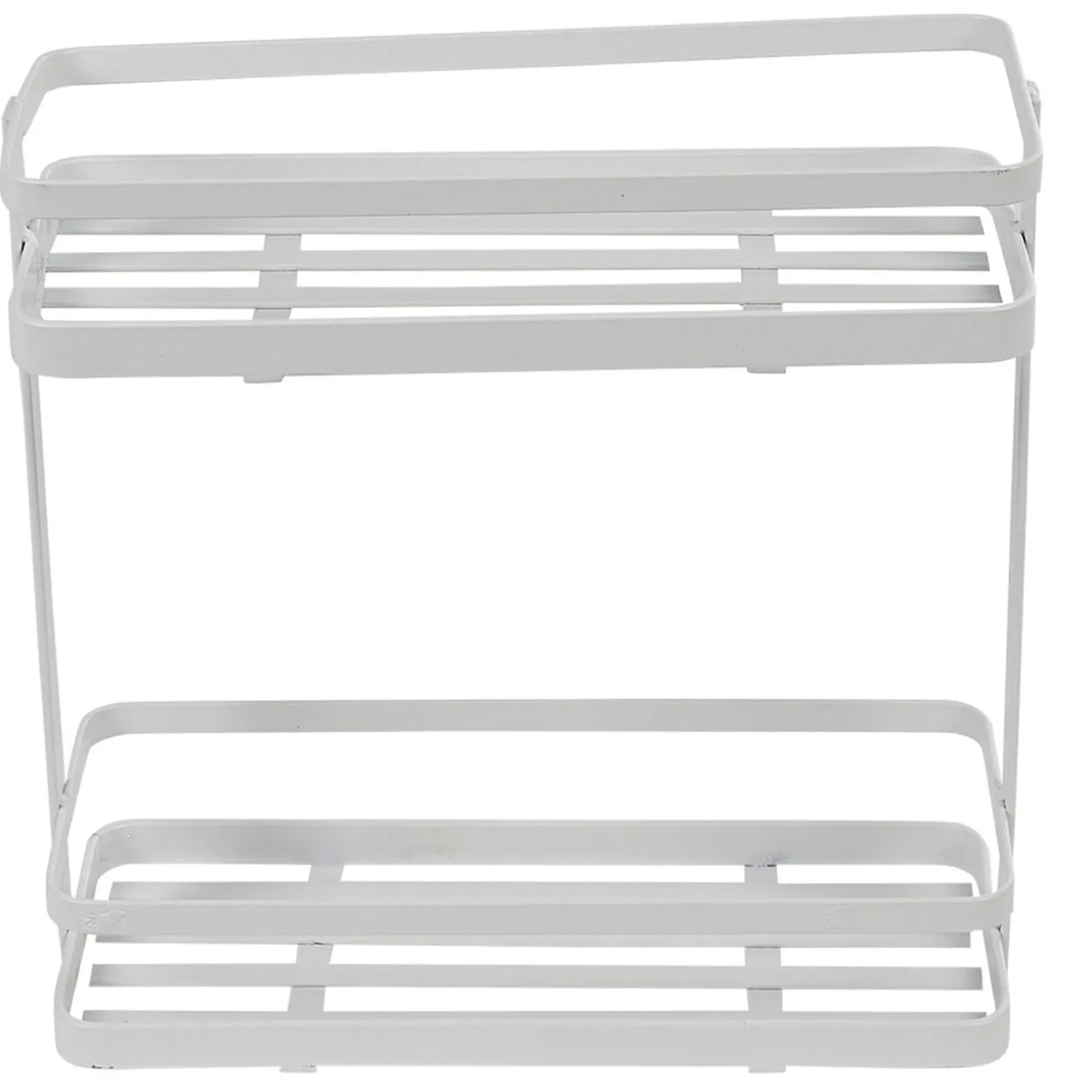 Étagère de cuisine design filaire métal blanc à poser