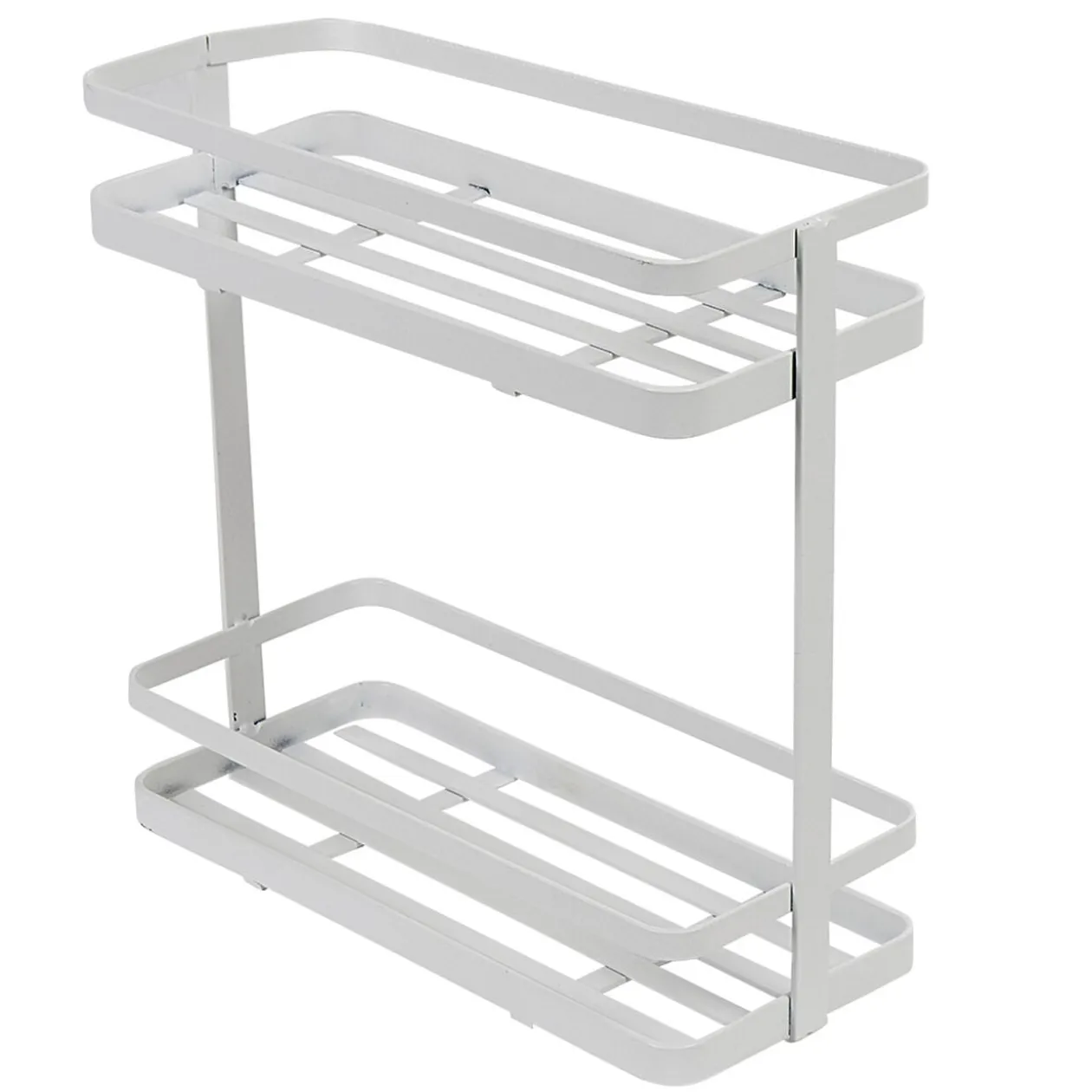 Étagère de cuisine design filaire métal blanc à poser