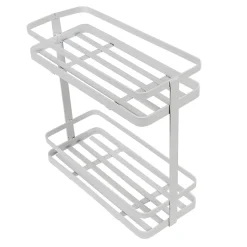 Étagère de cuisine design filaire métal blanc à poser