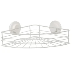 Étagère de douche panier d'angle à ventouse blanc < Gifi Sale