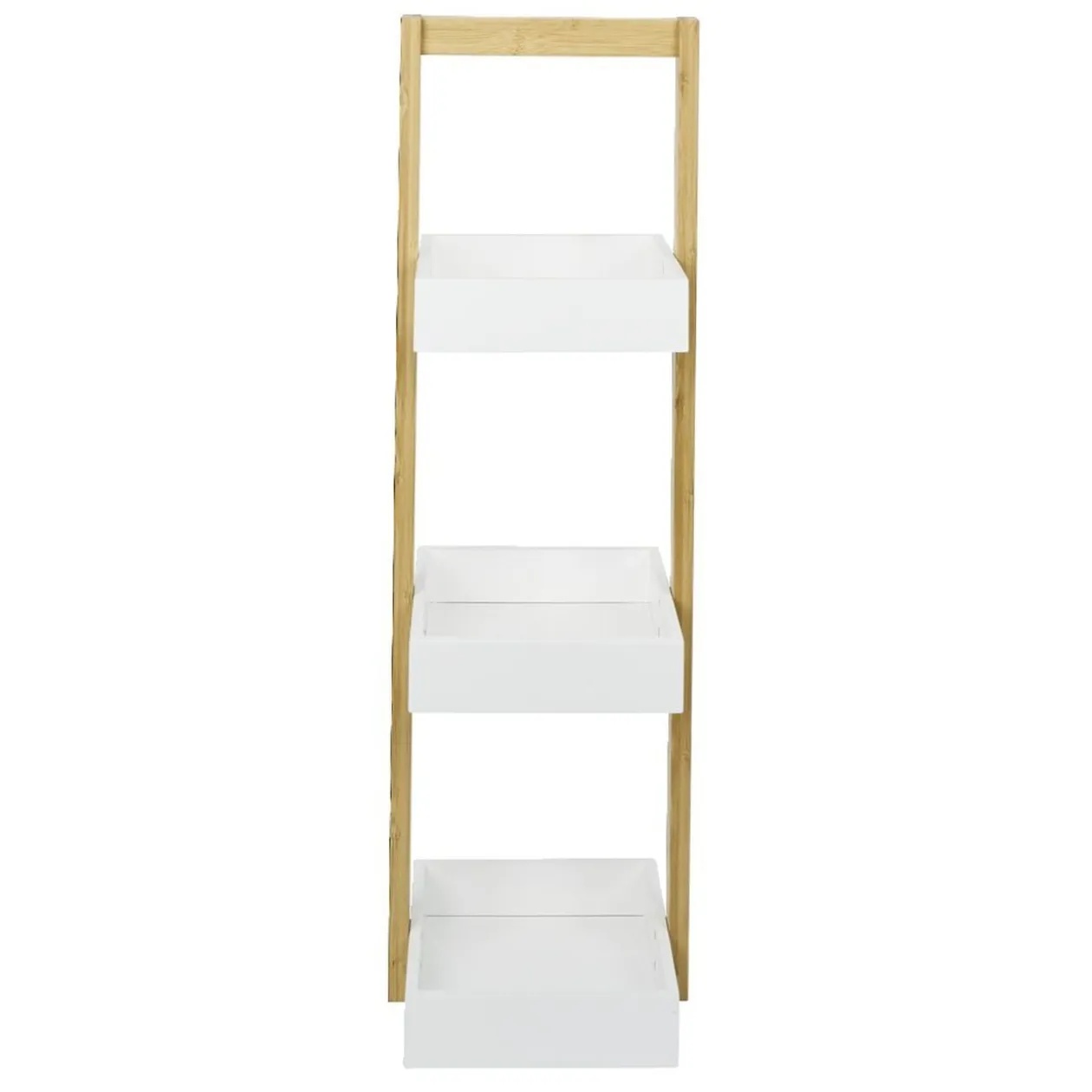Étagère de salle de bain à 3 niveaux bambou 22x24xH73cm