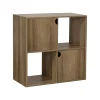 Étagère en bois 4 cases Adam brun naturel 60xP29,5xH60cm