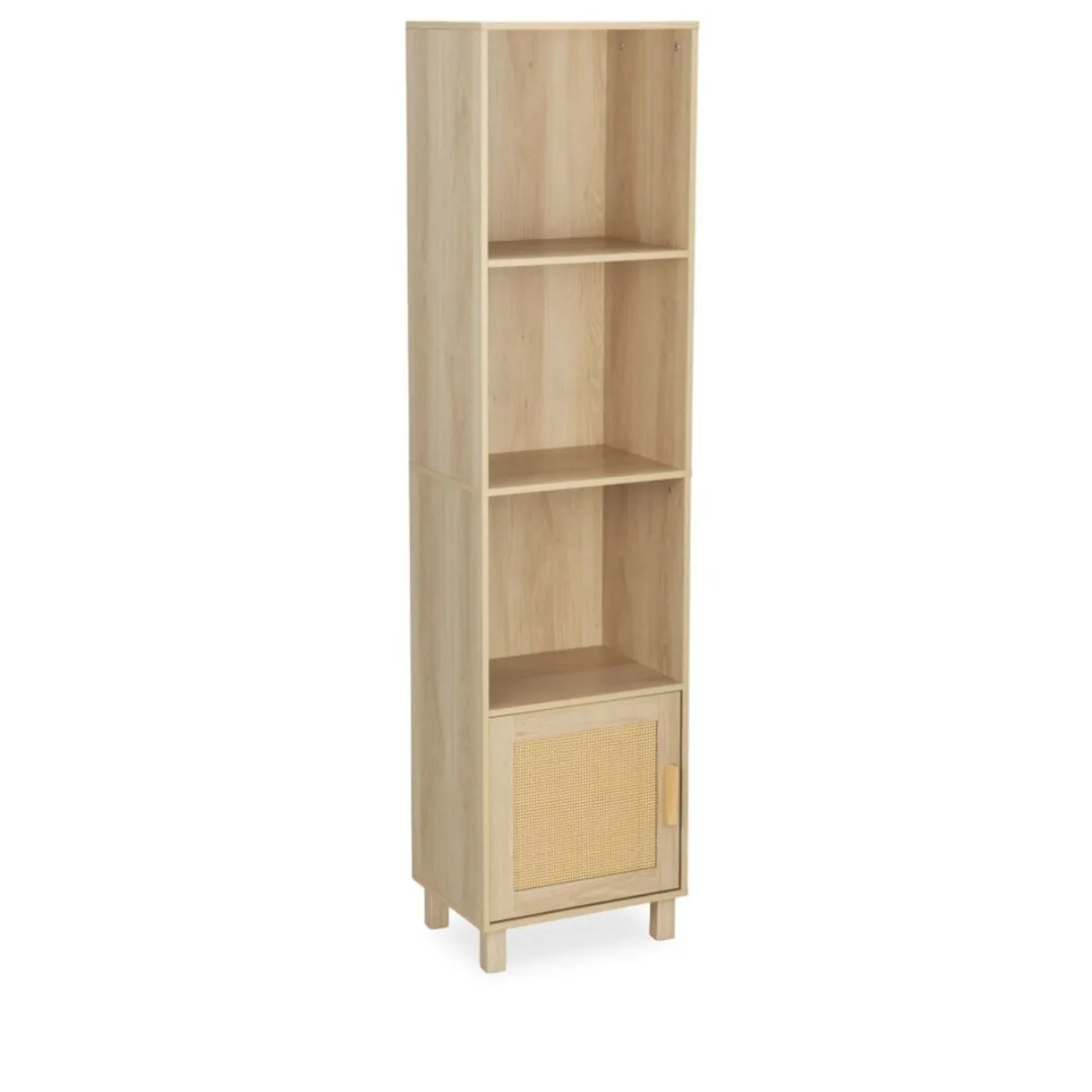 Étagère en bois 4 cases 1 porte Kanna 40x30xH160cm < Gifi Clearance