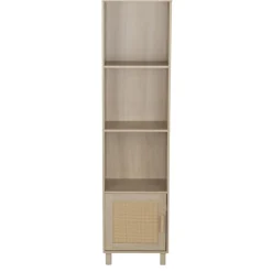Étagère en bois 4 cases 1 porte Kanna 40x30xH160cm < Gifi Clearance