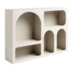 Étagère en bois 6 niches blanc 40x9xH28cm < Gifi Hot