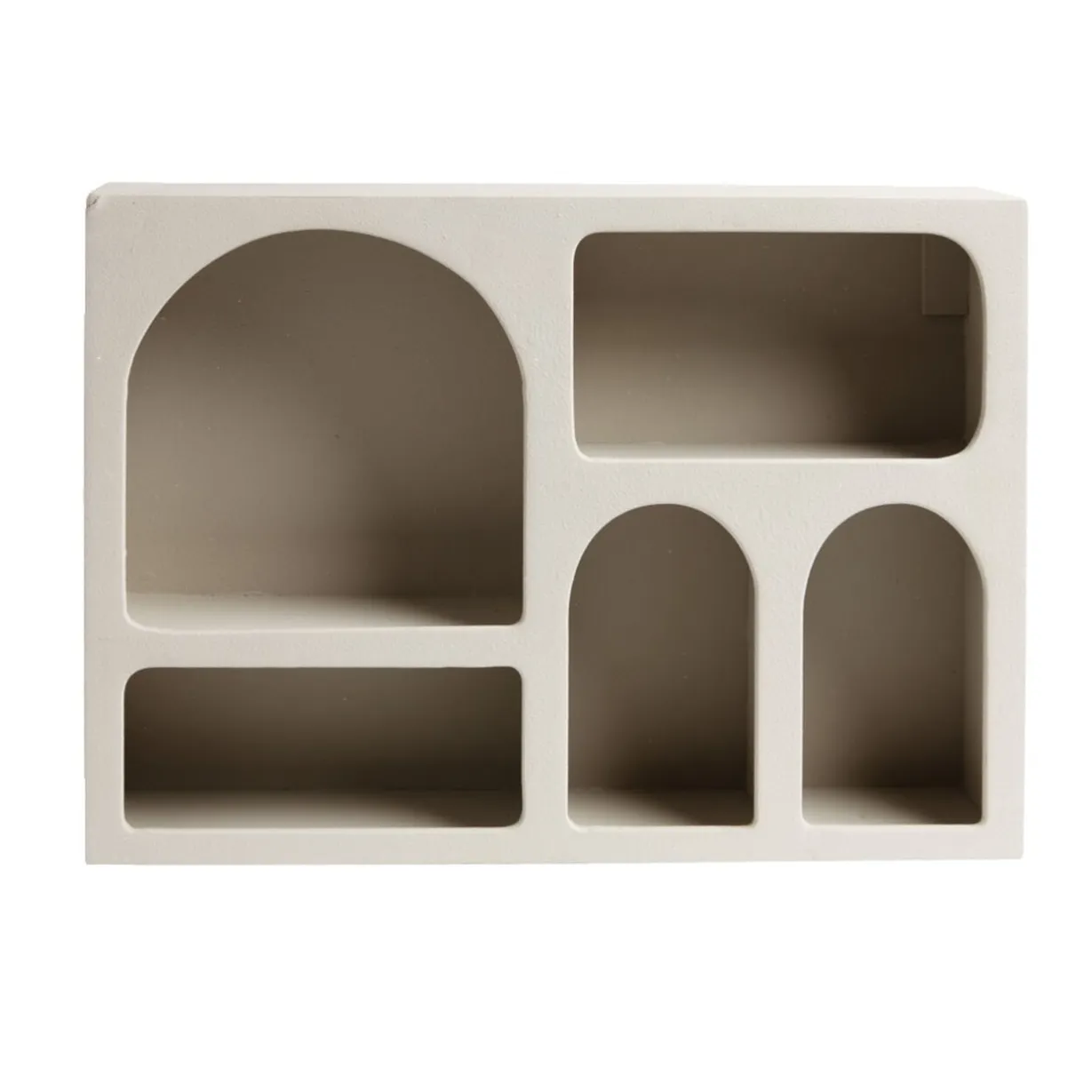 Étagère en bois 6 niches blanc 40x9xH28cm < Gifi Hot
