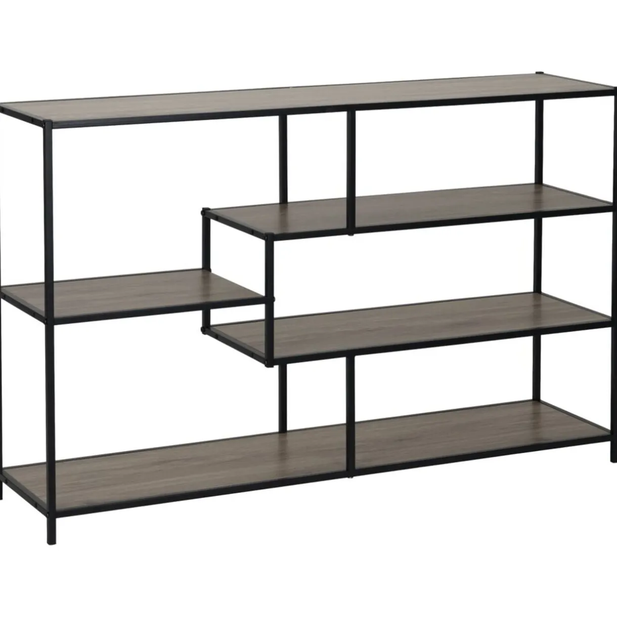 Étagère en bois 5 niveaux Luffi effet stratifié 116x30xH76cm < Gifi Outlet