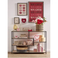 Étagère en bois 5 niveaux Luffi effet stratifié 116x30xH76cm < Gifi Outlet