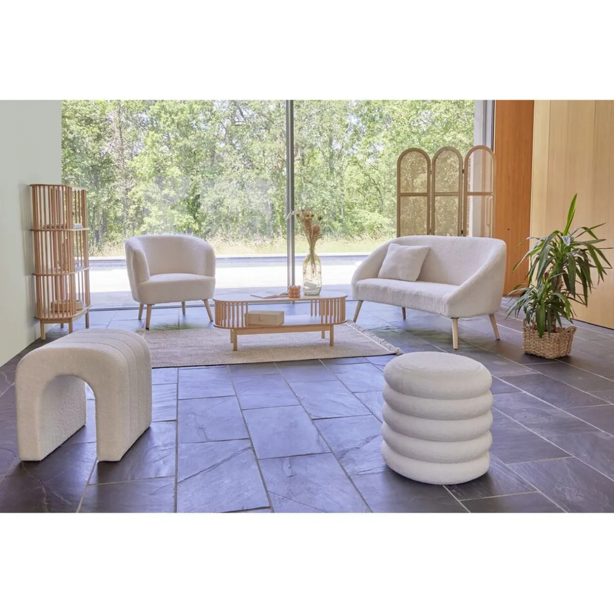 Étagère Gaïa bambou naturel - L80xP30xH120cm < Gifi Online