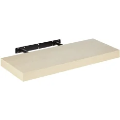 Étagère murale rectangulaire bois beige