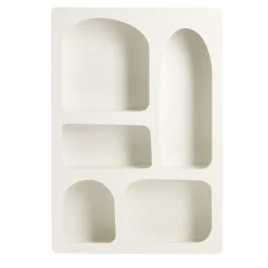 Étagère niche 5 emplacements bois blanc 65x45x9cm < Gifi