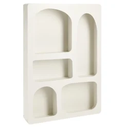 Étagère niche 5 emplacements bois blanc 65x45x9cm < Gifi