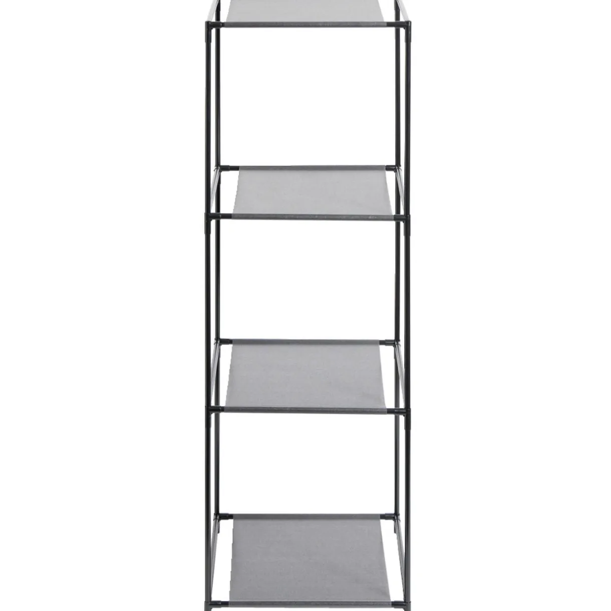 Étagère 4 niveaux 3 compartiments métal noir 35x35xH102cm < Gifi New