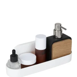 Étagère plastique avec ventouse L28cm (2 modèles)