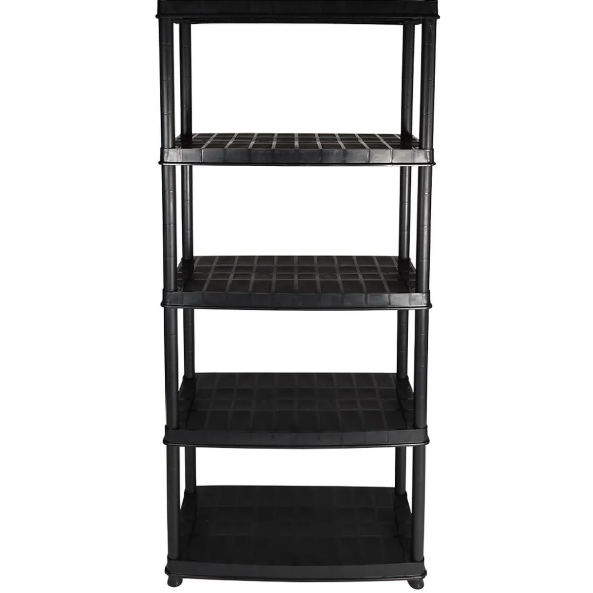 Étagère plastique noir 5 niveaux L71xl35xH180cm < Gifi Outlet