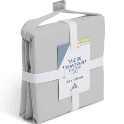 Taie de traversin 85x185cm polycoton gris < Gifi Sale