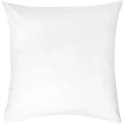 Taie d'oreiller carrée coton blanc 63x63cm