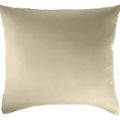Taie d'oreiller carrée 63x63cm polyester uni taupe