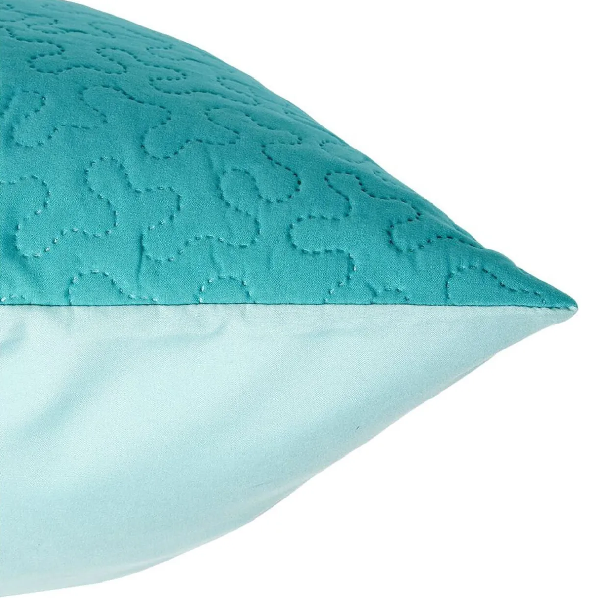 Taie d'oreiller matelassée réversible unie/imprimée finition droite x2 < Gifi New