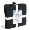 Taie d'oreiller 63x63cm 100% coton finition droite noir < Gifi