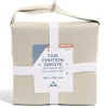 Taie d'oreiller 50x70cm 100% coton percale finition droite beige