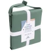 Taie d'oreiller 50x70cm 100% coton percale finition droite vert < Gifi Discount