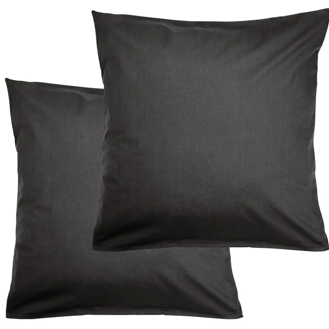 Taie d'oreiller 63x63cm coton uni x2 (6 modèles)