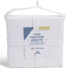 Taie d'oreiller 50x70cm polycoton finition droite blanc