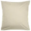 Taie d'oreiller 63x63cm polycoton finition droite beige < Gifi Online