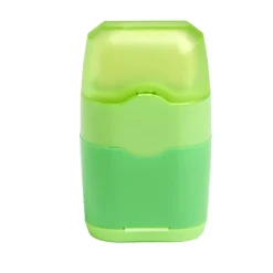 Taille crayon gomme 2en1 bleu ou vert