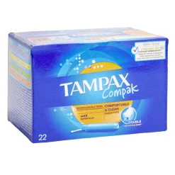 Tampon avec applicateur Tampax Super plus - La boîte de 22 tampons