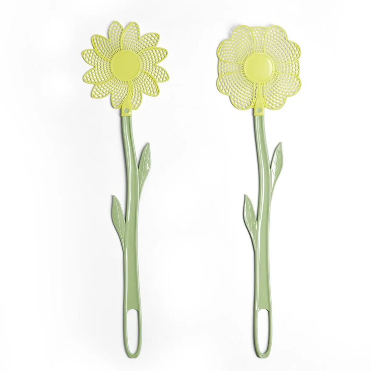 Tapette à insecte forme fleur plastique vert et jaune H47cm < Gifi New