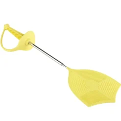 Tapette à mouches télescopique L89cm (2 modèles jaune ou vert)