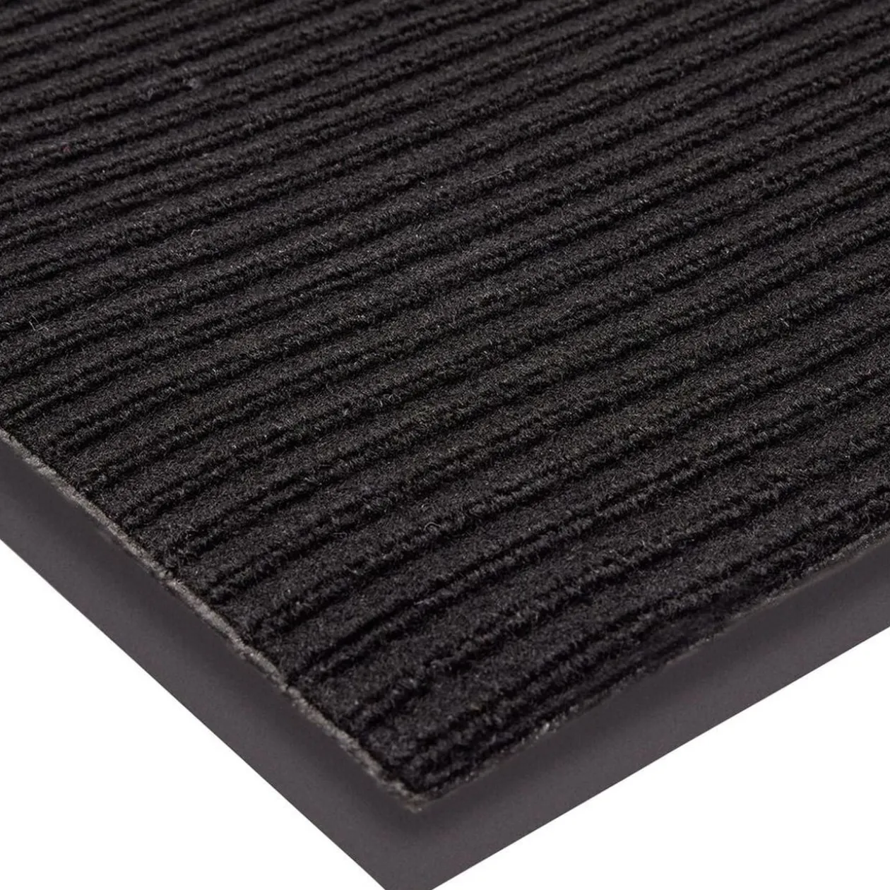 Tapis antipoussière antidérapant noir 160x60cm