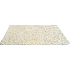 Tapis déco effet laine beige 80x150cm < Gifi Discount