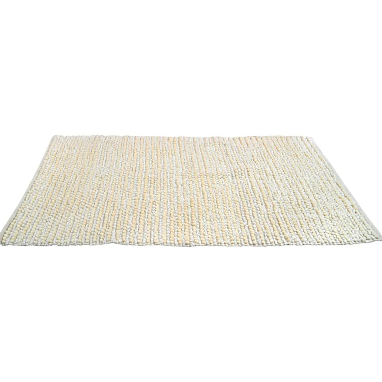 Tapis déco effet laine beige 80x150cm < Gifi Discount
