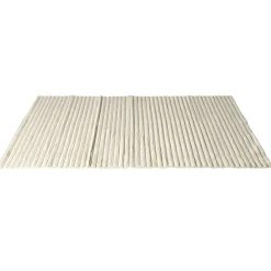 Tapis déco fourrure rayé 120x170cm (2 modèles taupe ou beige)
