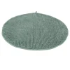 Tapis de bain chenille rond Ø70cm polyester vert