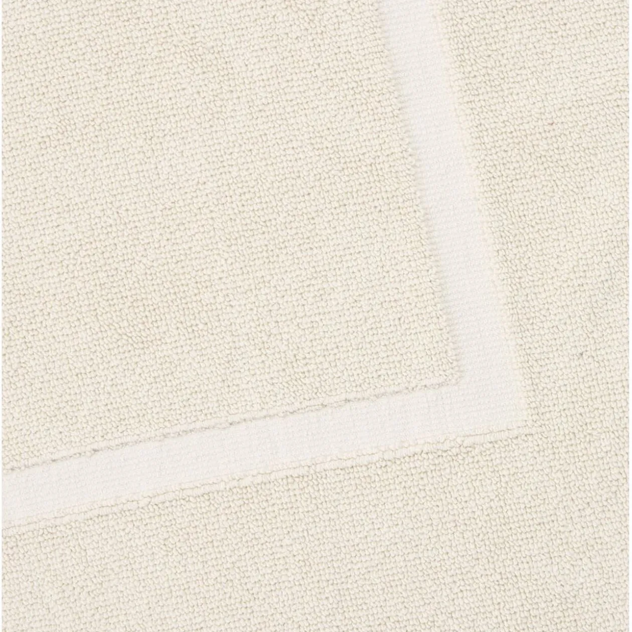 Tapis de bain coton beige 50x80cm