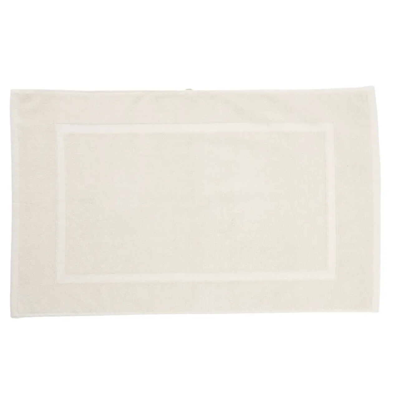 Tapis de bain coton beige 50x80cm