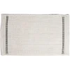Tapis de bain 100% coton blanc et noir 70x50cm