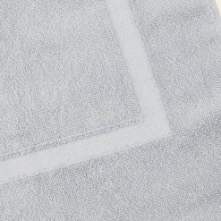 Tapis de bain coton bleu 50x80cm