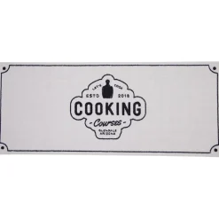 Tapis de cuisine antidérapant absorbant inscription Cooking 120x50cm