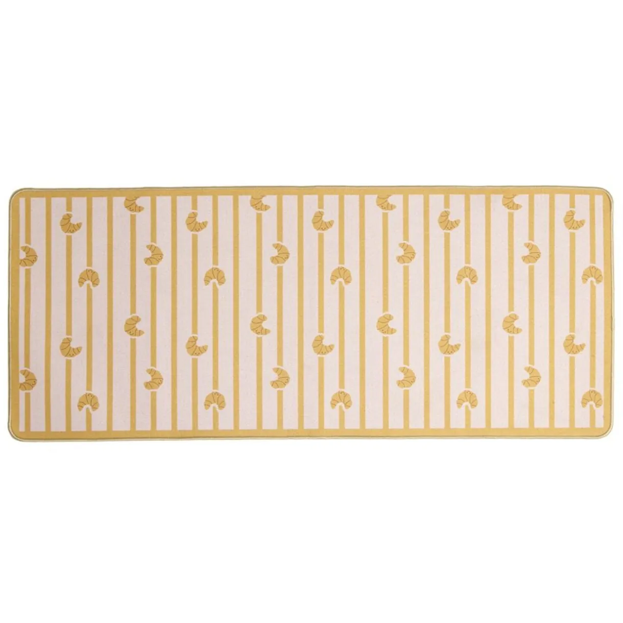 Tapis de cuisine rectangulaire antidérapant absorbant motifs croissants 50x120cm < Gifi New
